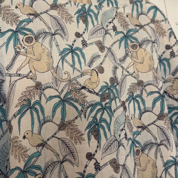 Roller rabbit Goan Forrest Jungle Print Kaftan dress coverup M/L - Picture 9 of 13